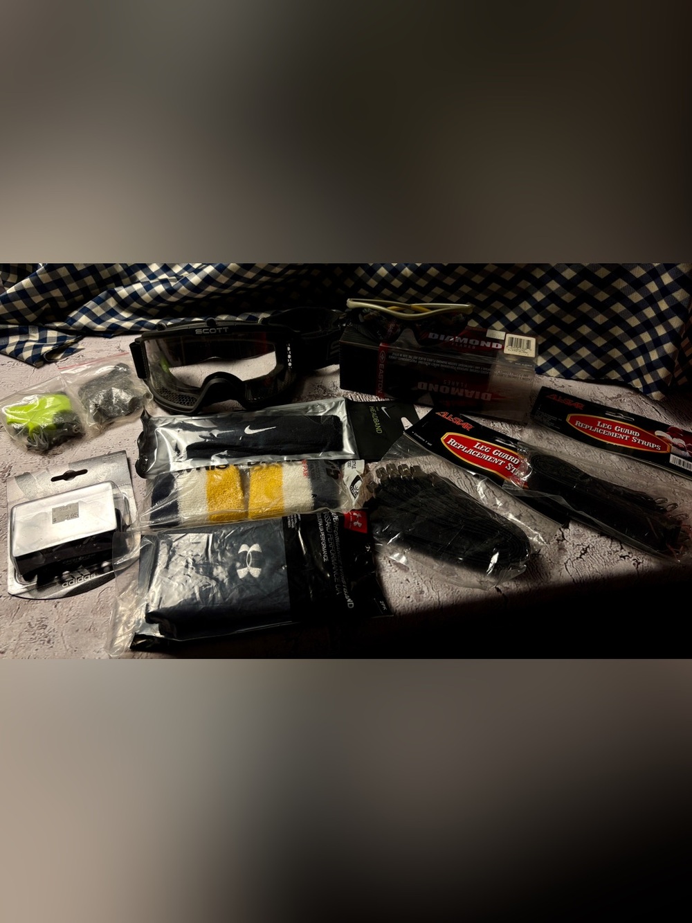 Sporting Goods Accessories, Lot of 10 Items.